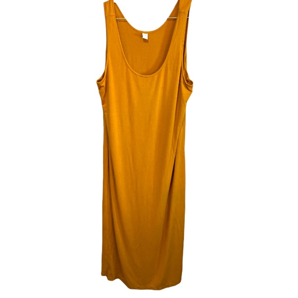 Old Navy fitted midi tank dress burnt orange xl - Picture 2 of 8
